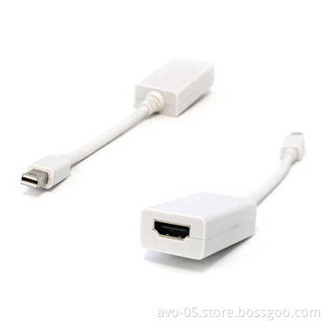 Mini Display Port to HDMI Cable, Supports One Lane Connection and Uncompressed 24-bit Audio